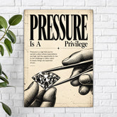 Pressure is a Privilege Poster