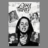 Lana Del Rey Black And White Poster