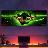 Zoro The King Of Hell 4 Panel Split Poster