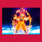 Goku Super Saiyan God Poster