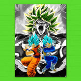 Goku / Vegeta Vs Broly #1 Poster