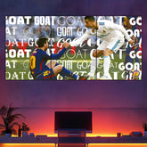 Football GOATS Split Poster