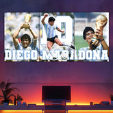 Diego Maradona Split Poster