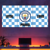 Man. City Flag Split Poster