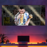 Messi World Cup Split Poster