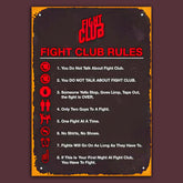Fight Club Rules Poster
