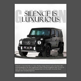 Silence Is Luxury G-Wagon Poster