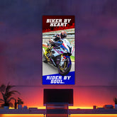 Biker by Heart, Rider by Soul Split Poster