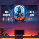 Lord Shiva Quote Split Poster