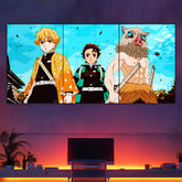 Demon Slayer Trio Split Poster