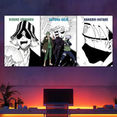 Gojo, Kakashi And Uruhara Split Poster