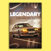 Legendary 1989 BMW E30 M3 Poster