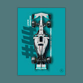 Mercedes Lewis Hamilton F1 Poster
