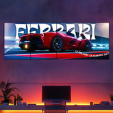Ferrari Laferrari Split Poster