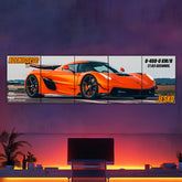 Koenigsegg Jesko 5 Panel Split Poster