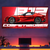 Ferrari 812 Competizione Split Poster