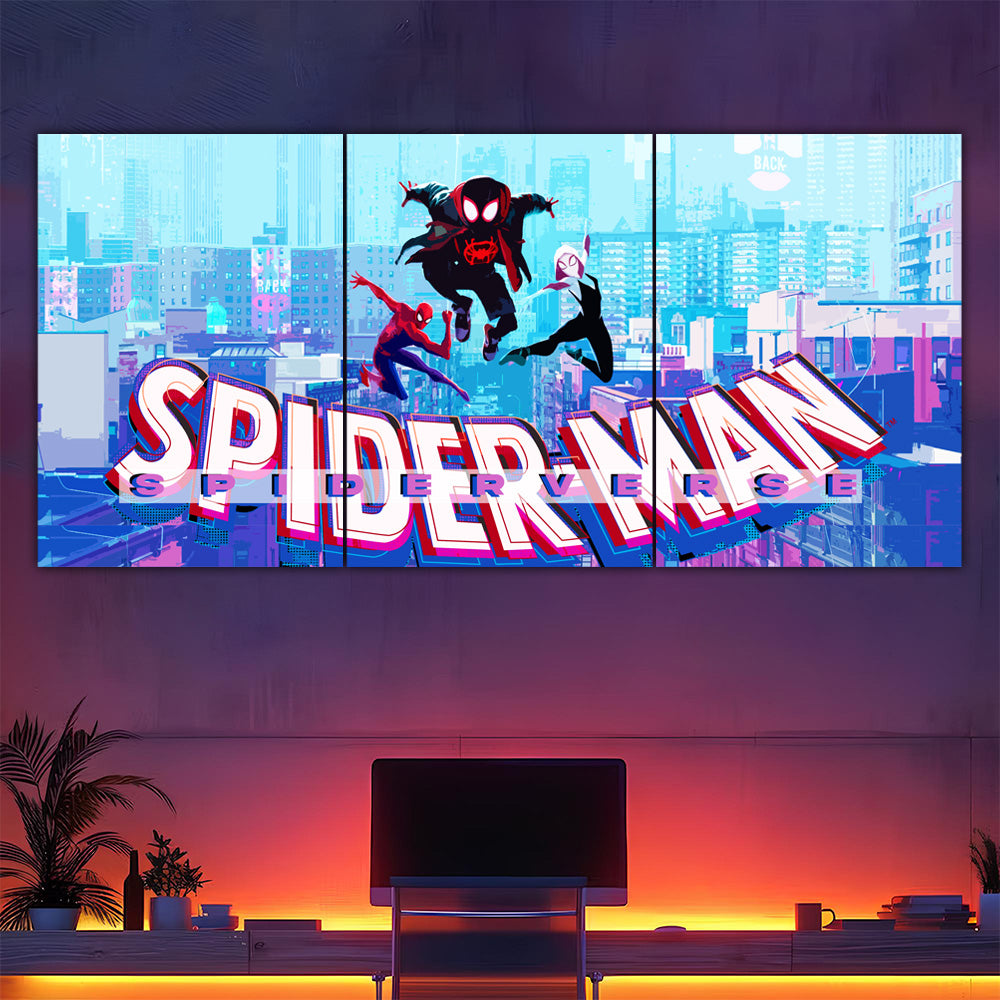 Spider-man Spiderverse Split Poster