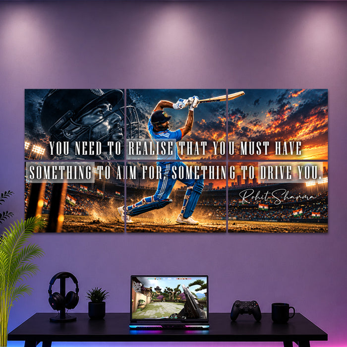 "You Must Have Something to Aim For" 6-Panel Split Poster