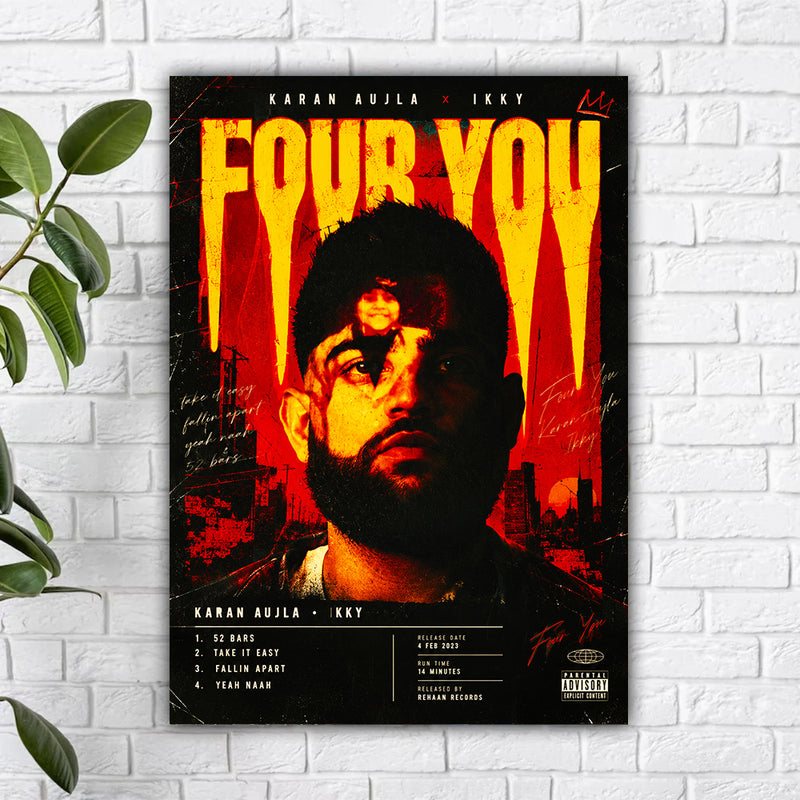 Karan Aujla - Four You Poster