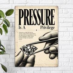 Pressure is a Privilege Poster