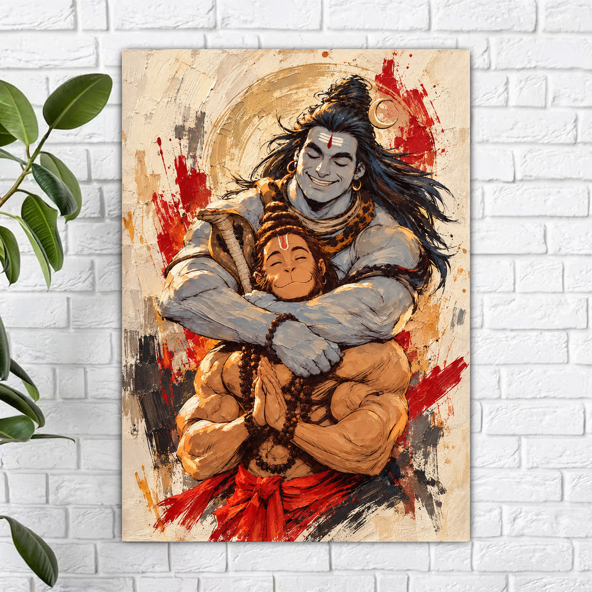 Shiv Ji and Hanuman Ji Poster