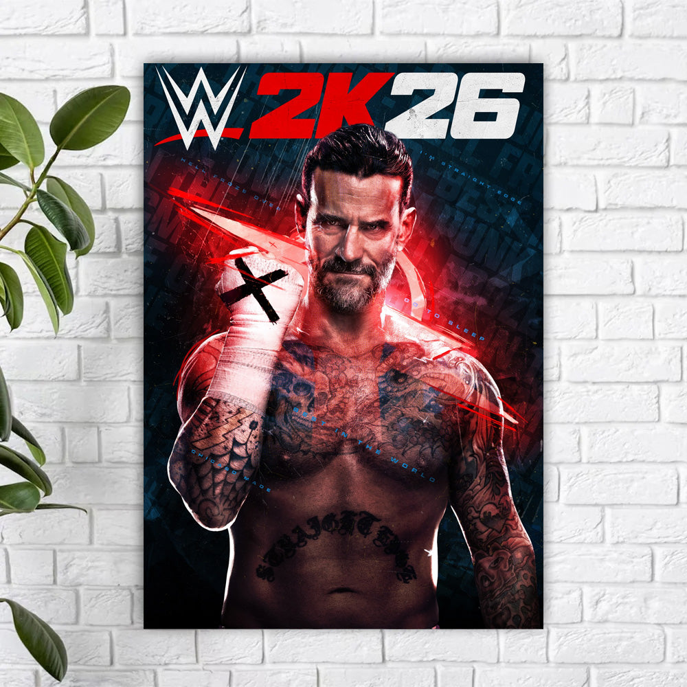 WWE 2K26 Gaming Poster