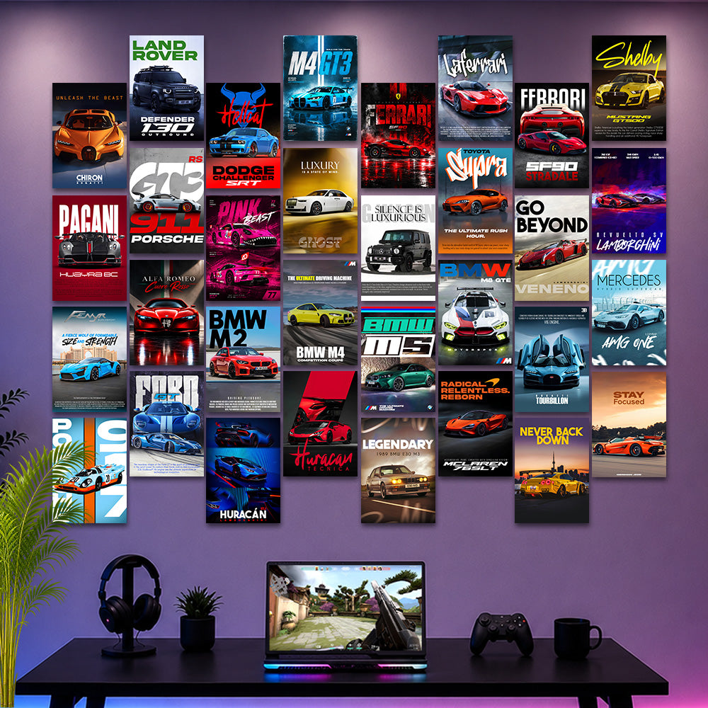 Supercar #2 Collage Kit (Set Of 32)