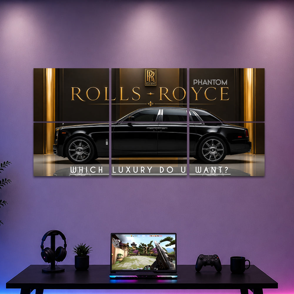 "Which Luxury Do You Want" Motivational 6-Panel Split Poster
