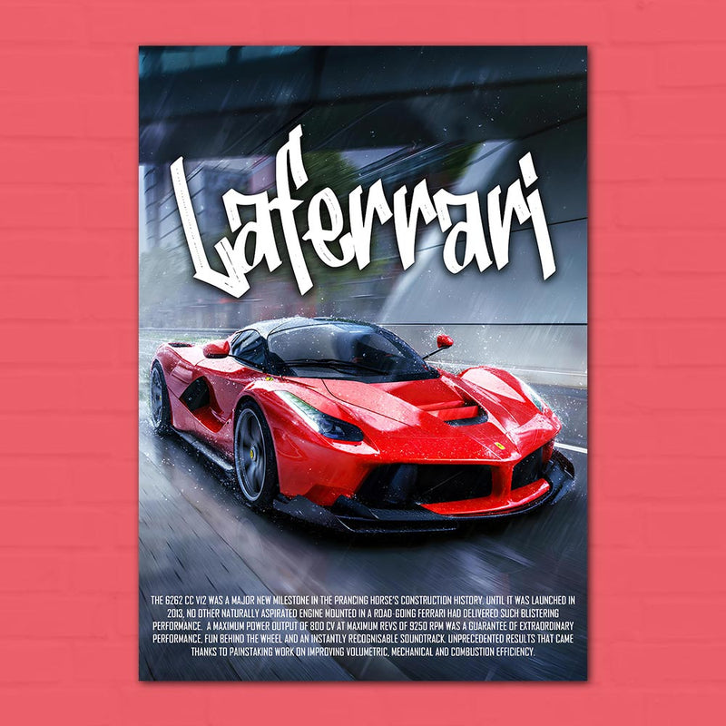 Ferrari Laferrari Poster