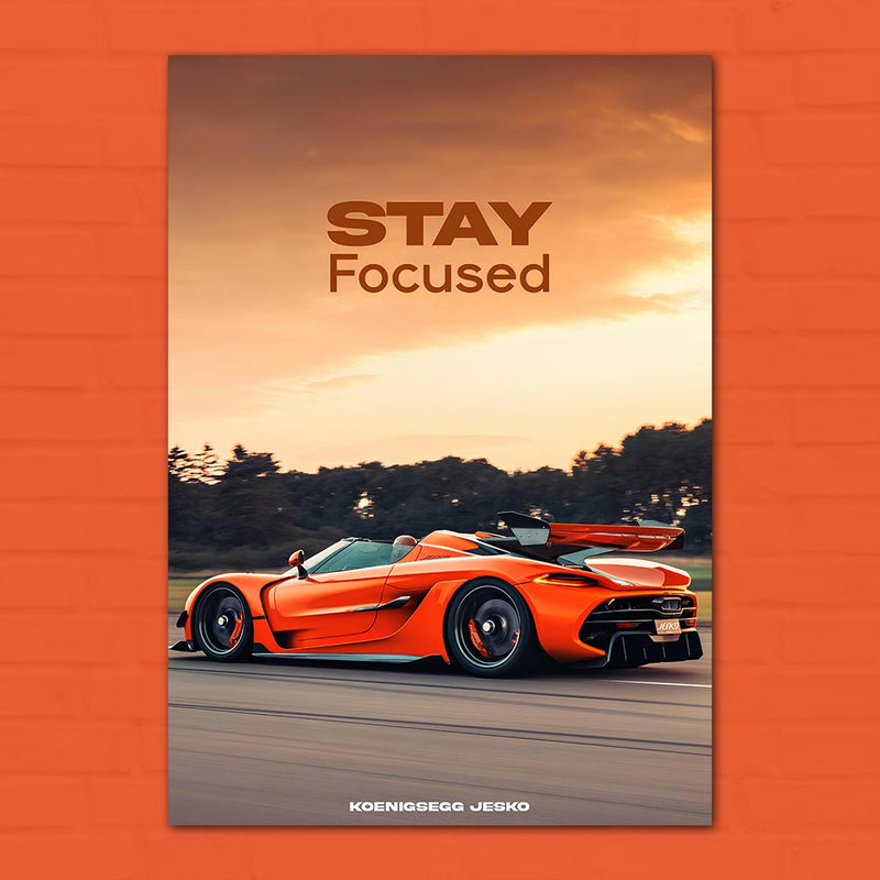 Koenigsegg Jesko Stay Focus Poster