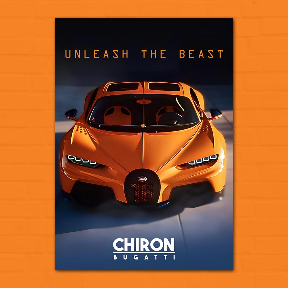 Bugatti Chiron Poster