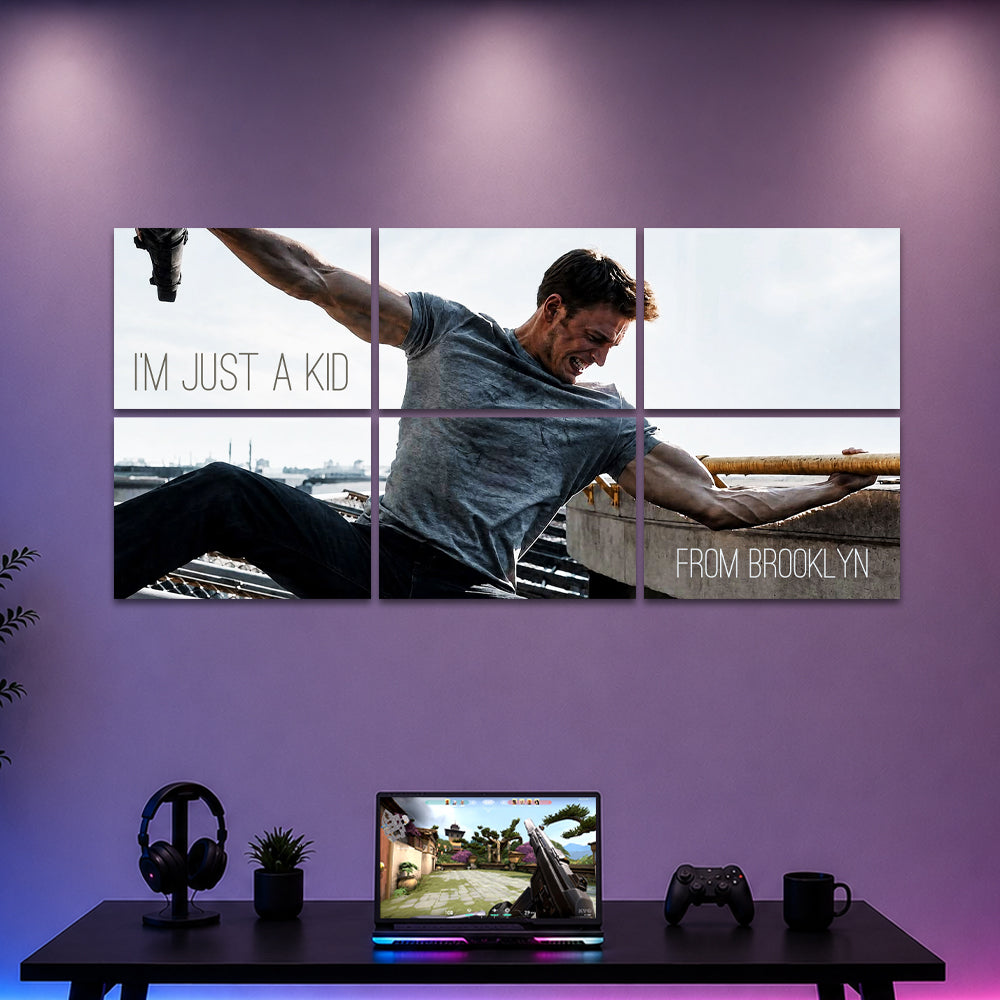 "I Am Just A Kid From Brooklyn" 6-Panel Split Poster