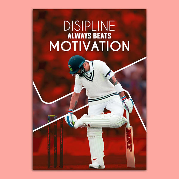 Discipline Always Beats Motivation Poster