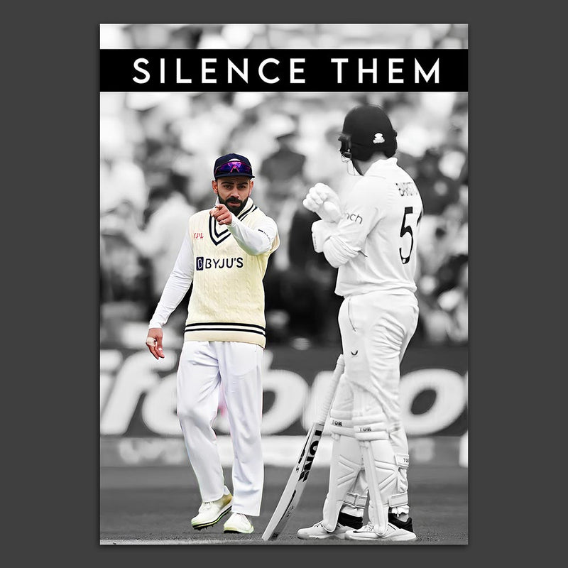 Virat "Silence Them" Poster