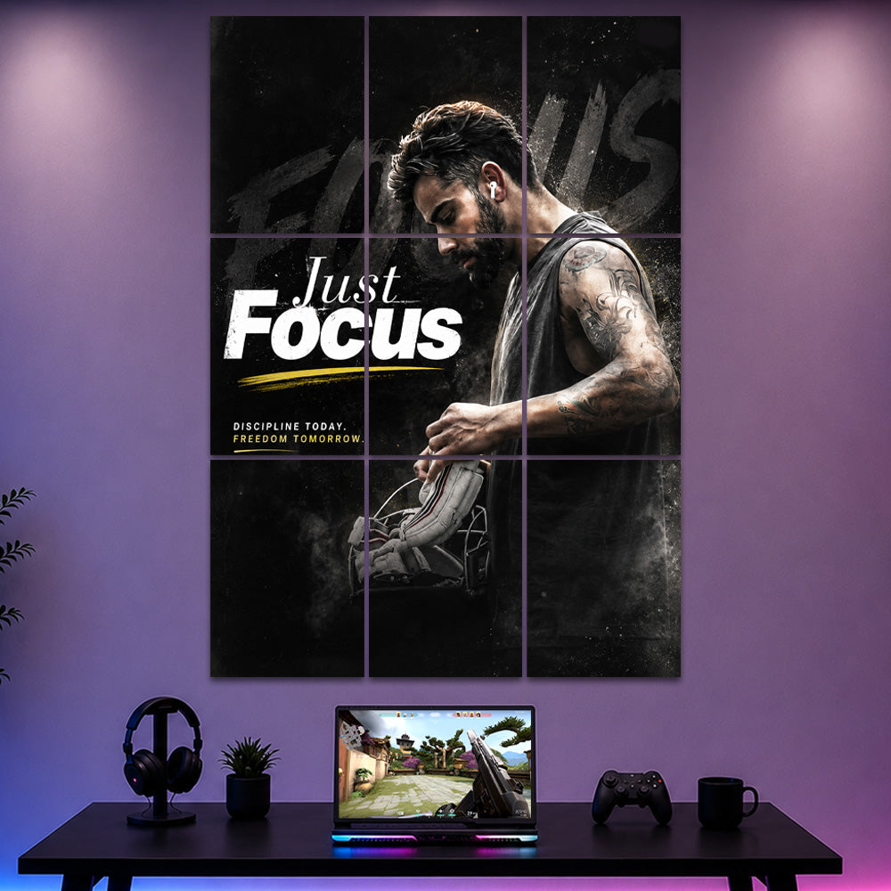 Just Focus Virat Motivational Block Kit