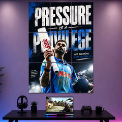 Pressure Is Previllage Virat Motivational Block Kit