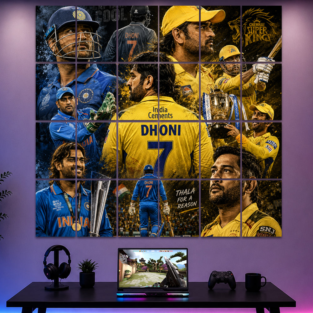 👑 Dhoni Legacy Collage Kit
