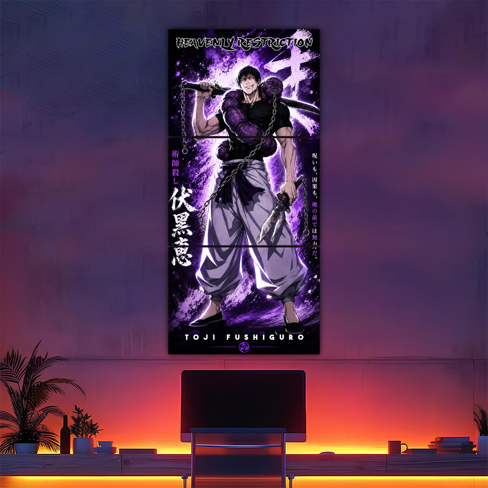 Toji Fushiguro Heavenly Restriction Split Poster
