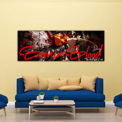Denji Born in Blood 4 Panel Split Poster