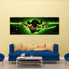 Zoro The King Of Hell 4 Panel Split Poster