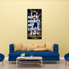 Prince Vegeta No Mercy No Limits Split Poster