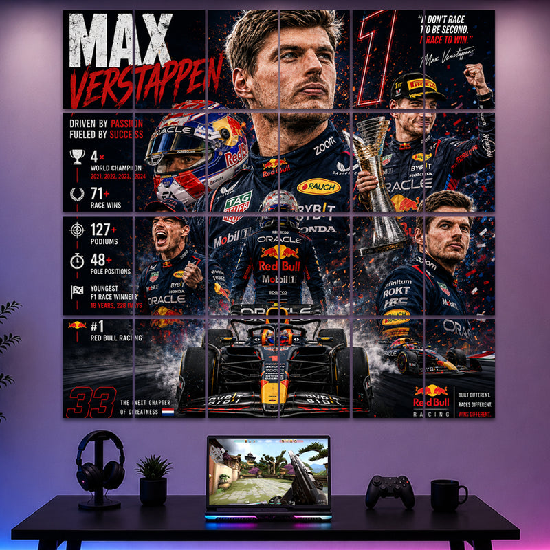🏎️ Max Verstappen – The Dominance Collage Kit 🔥
