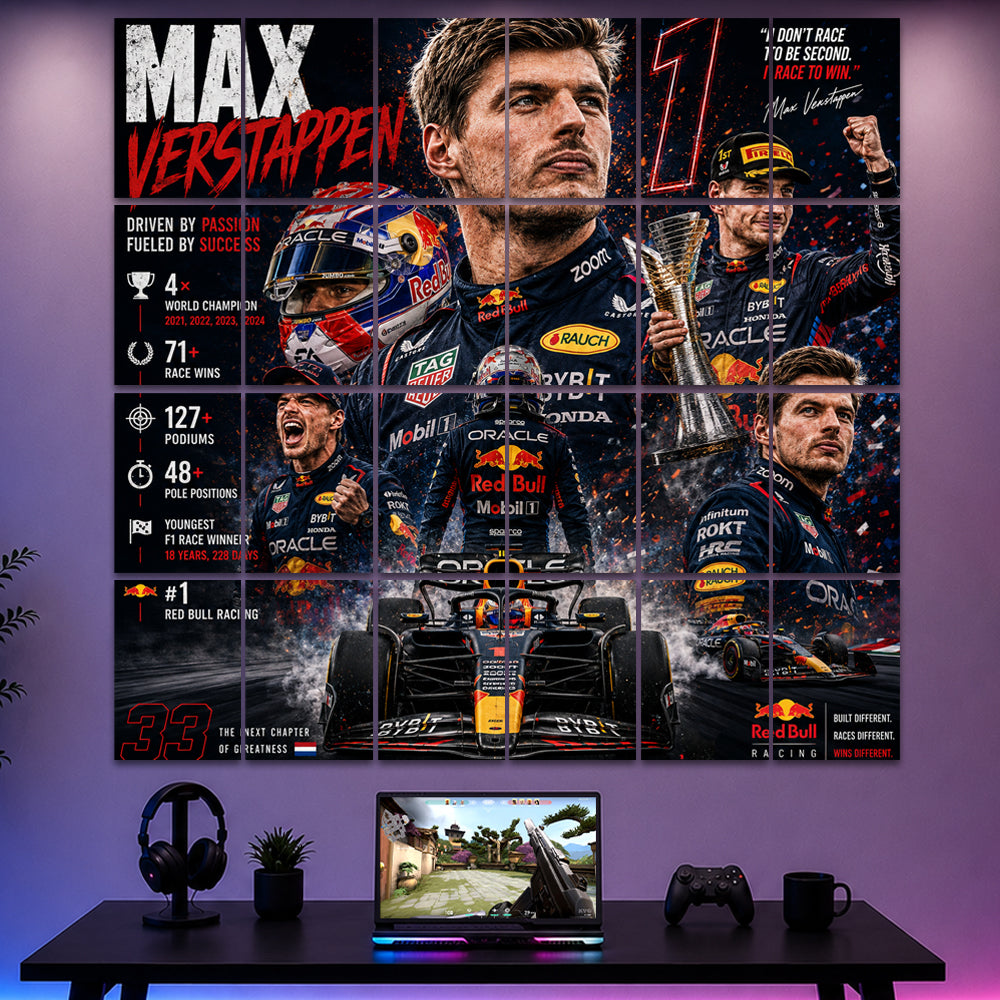 🏎️ Max Verstappen – The Dominance Collage Kit 🔥