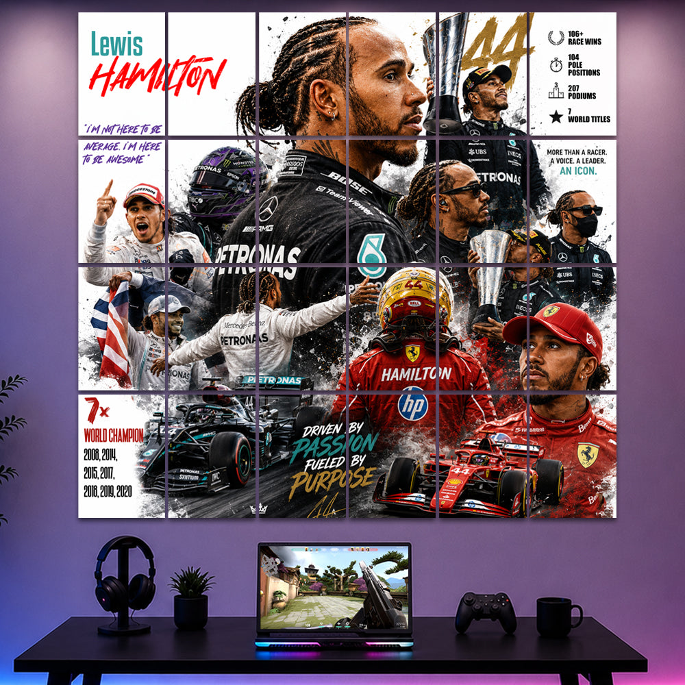 🏎️ Lewis Hamilton – The Champion Collage Kit 🏆