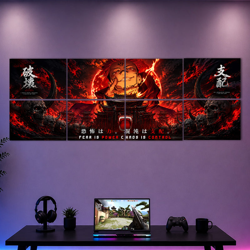 Sukuna |  8-Panel Split Poster