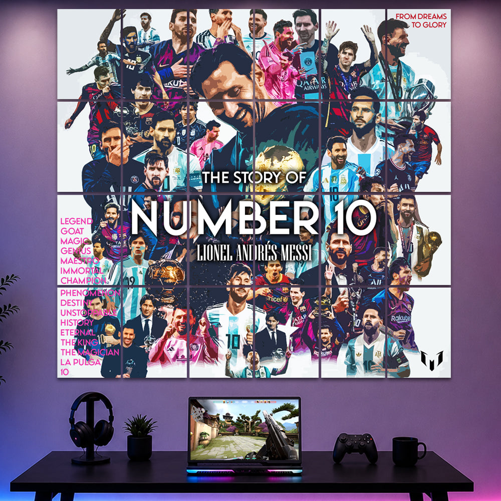 🐐 Lionel Messi – The Story Collage Kit