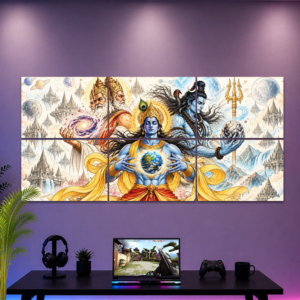 The Divine Trinity 6-Panel Split Poster