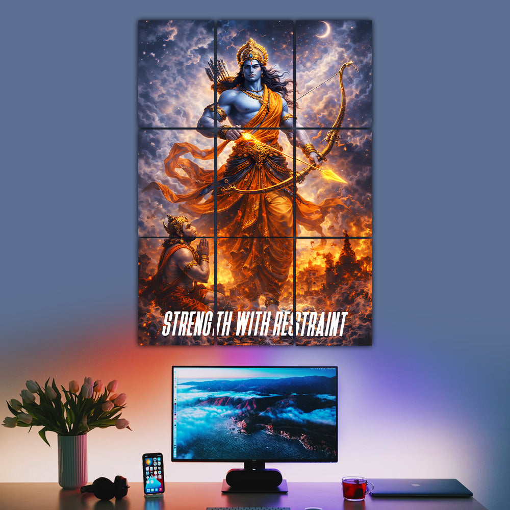 Shri Ram Hanuman Block Kit (Set Of 9)