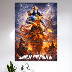 Shri Ram Hanuman Block Kit (Set Of 9)