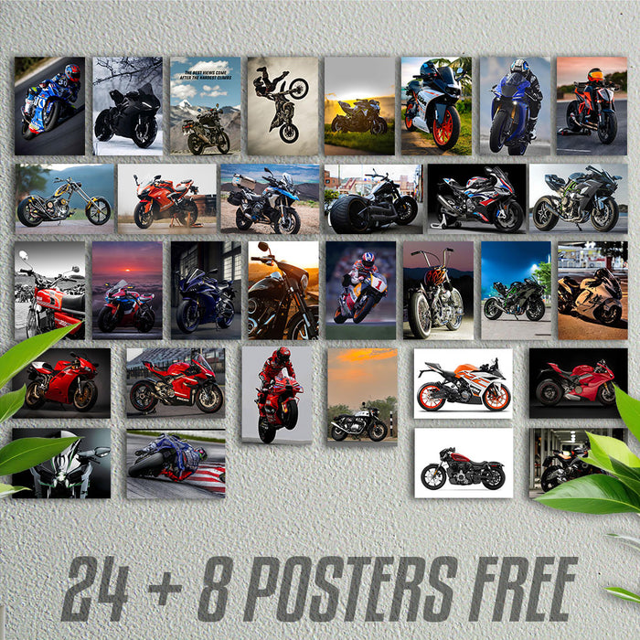 Superbikes Collage Kit (Set Of 32)
